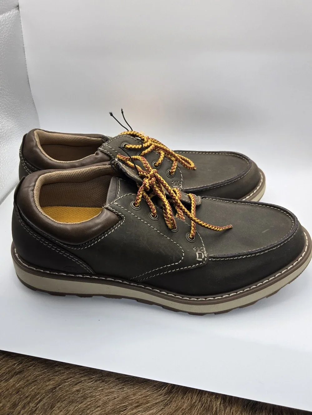 New! Earth Spirit Men's Emery Oxford Shoes in Brown Leather Size 8.5 Lace Up